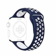 Силиконовый цветной браслет на запястье с адаптером для Apple Watch ремешок спортивный браслет 42 мм 38 мм Серия 1 серия 2