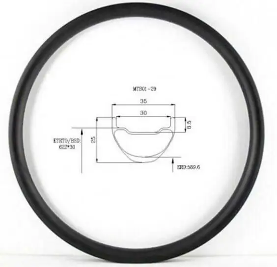 35 мм* 25 мм AM XC 29er 650B 26er карбоновые mtb диски clincher бескамерные совместимые горный Карбон mtb колеса логотип на заказ