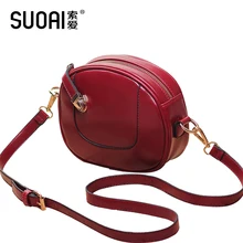 Suoai 2015 femmes messager sacs mode été Style glissière Hasp petit rabat en cuir Pu femmes sacs à bandoulière occasionnels