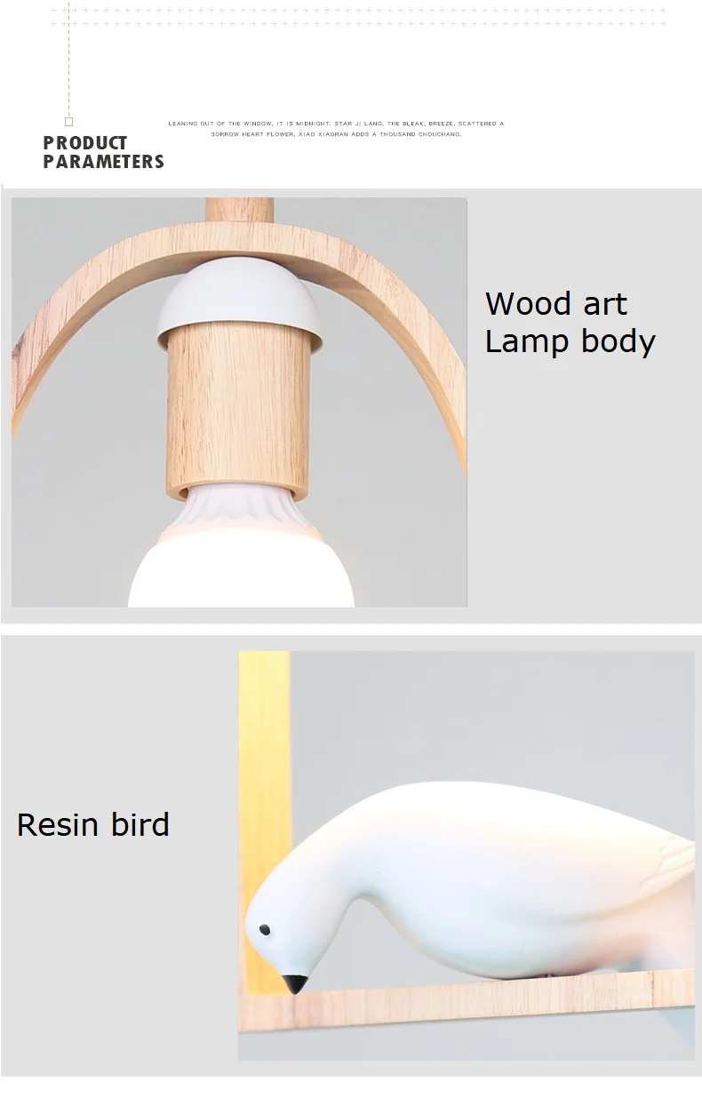 LukLoy Скандинавская лампа в виде Птиц Деревянная Современная подвесная потолочная лампа Лофт для кухни светодиодный подвесной светильник s Hanglamp подвесной светильник