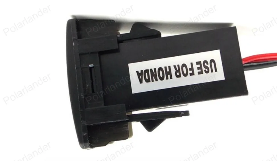 Автомобиль 5V 2.1A USB Интерфейс аудио входное гнездо Зарядное устройство для Honda/civic/crv/fit/accord вариабельности сердечного ритма