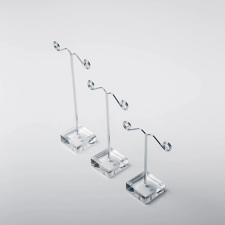 Прозрачная акриловая подставка органайзер для сережек гвоздиков|earrings jewelry display