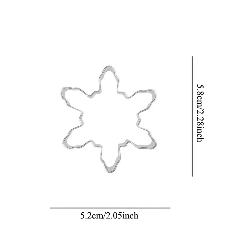 1 шт. Рождественская Снежинка из нержавеющей стали печенье резак помадка-украшение для торта инструменты металлическая форма вечерние магазин пекарня - Цвет: 10