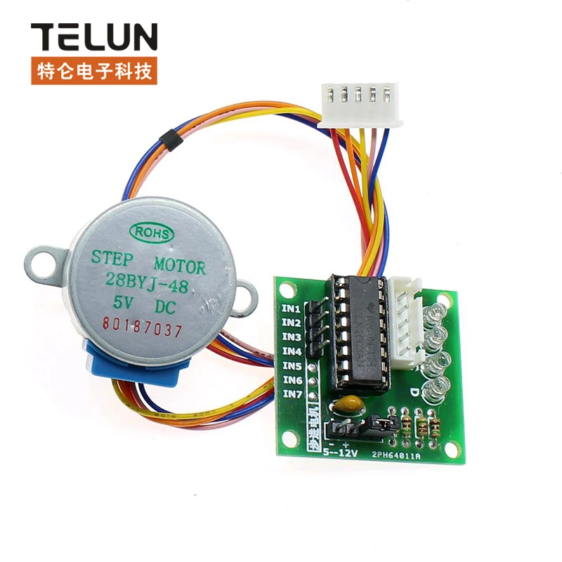 

1pcs DC 5V 4-phase 5-wire stepper motor + Drive module toy 1/16 28YBJ-48 28BYJ48 reduction stepper motor 28mm diameter