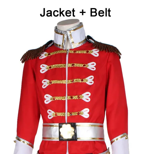 Карнавальный костюм принца-щелкунчика Эрика; карнавальные костюмы на Хэллоуин; костюм Королевского охранника щелкунчика; униформа - Цвет: jacket belt