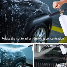 Пистолет для мойки пены высокого давления, регулируемый, 1 л Мощность, пистолет для мойки снега, автозапчасти, пеногенератор Karcher, автомобильный шланг-распылитель для мойки