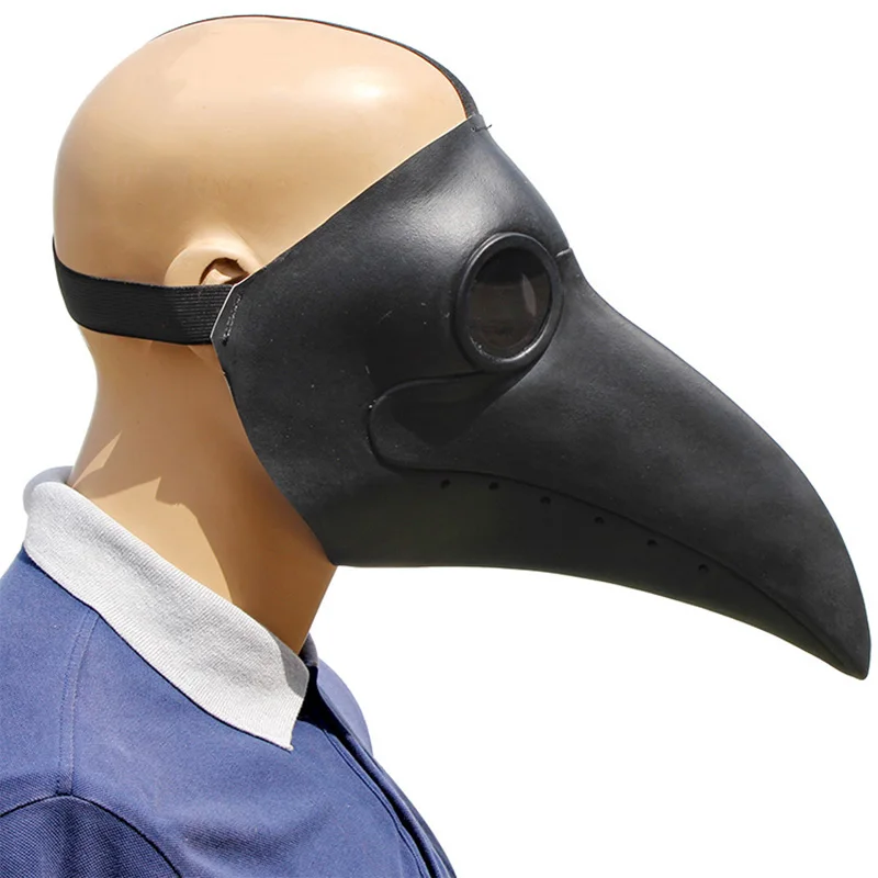 Стимпанк Панк птицы косплей маска длинный искусственный Готический Ретро птица голова смешной, латексный вечерние костюмы с масками мяч реквизит