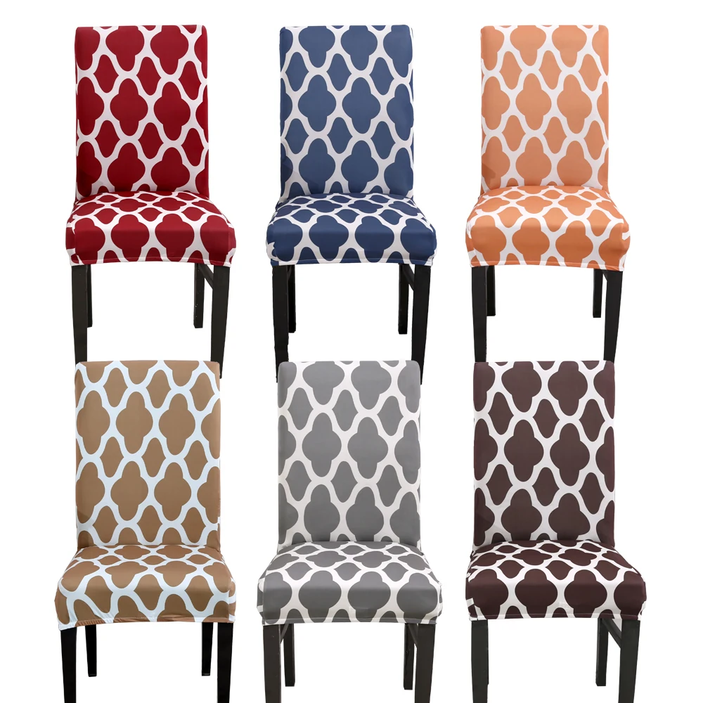 Dining Room Chair Cover Spandex Morocco Nordic Kitchen Stretch Protect Seat Cover Removable Office Geometric Chair Seat Case Dining Room Chair Cover Spandex Morocco Nordic Kitchen Stretch Protect Seat Cover Removable Office Geometric Chair Seat Case