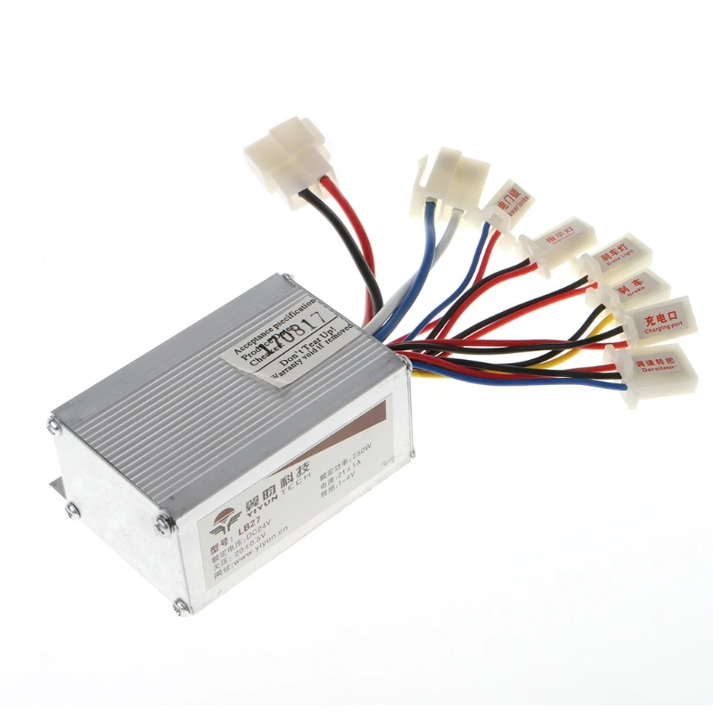 

DC 24V 250W Motor Speed Brush Controller For Electric Bicycle Bike Scooter