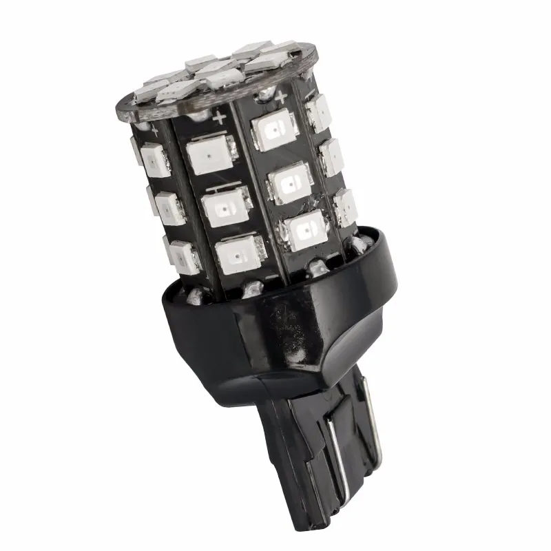 2 шт. супер яркий T20 7443 W21/5 Вт 33 светодиодный 2835 smd авто фары Задний противотуманный фонарь 21/5W Автомобильные фары дневного света белый цвет красный, желтый