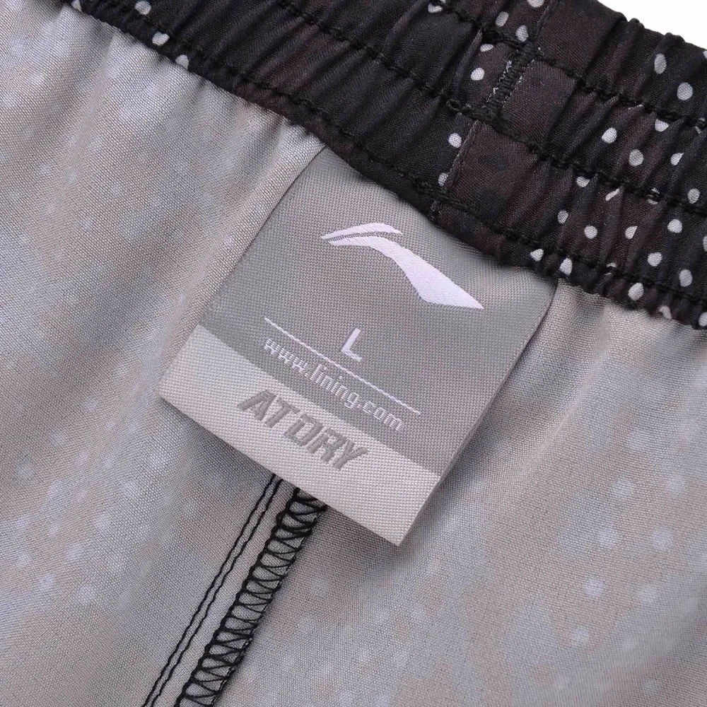 Li Ning мужские шорты для бега сухой погоды обычная посадка 91.1% полиэстер 8.9%