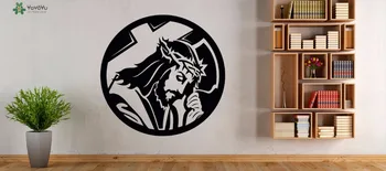 

YOYOYU Wall Decal Jesus God Vinyl Wall Stickers Window Art Mural Church Religion Interior Removable Modern Home Decor DIY SY742