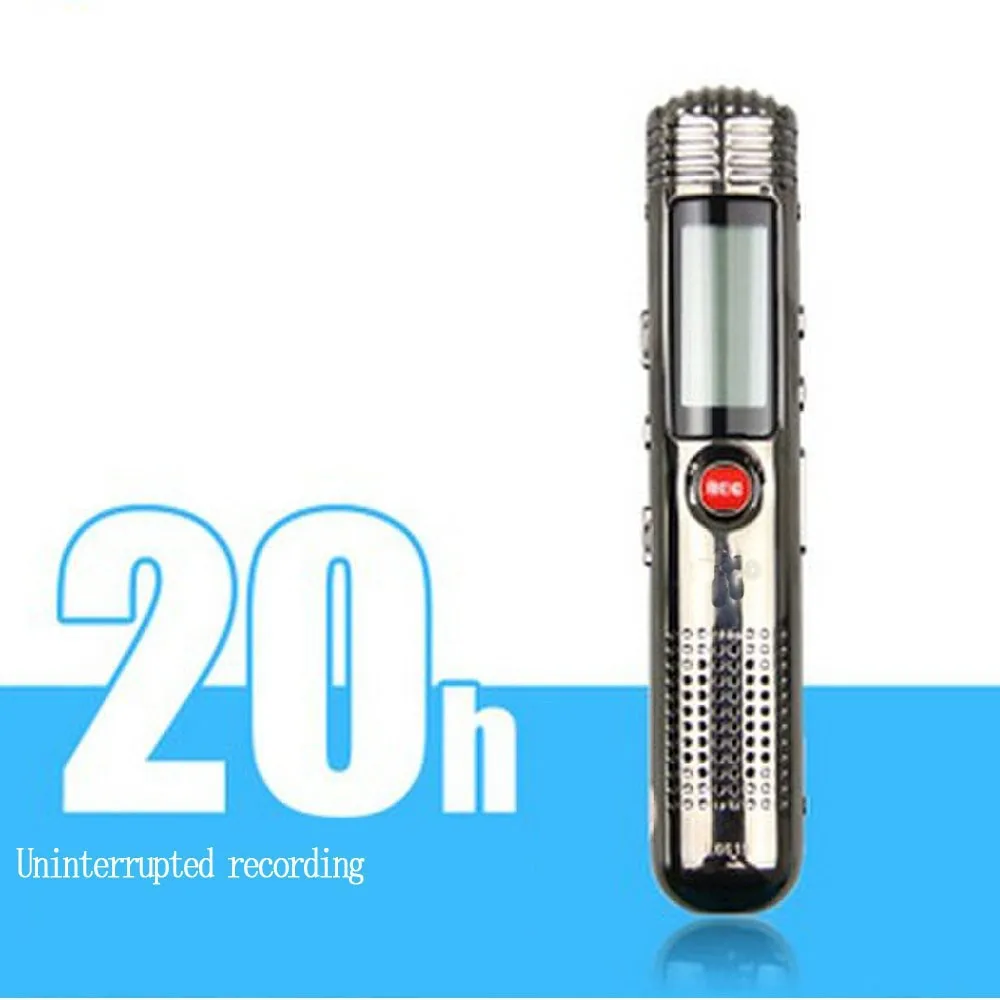 K2 Professional Voice Activated Digital Voice Recorder 8GB MP3 player