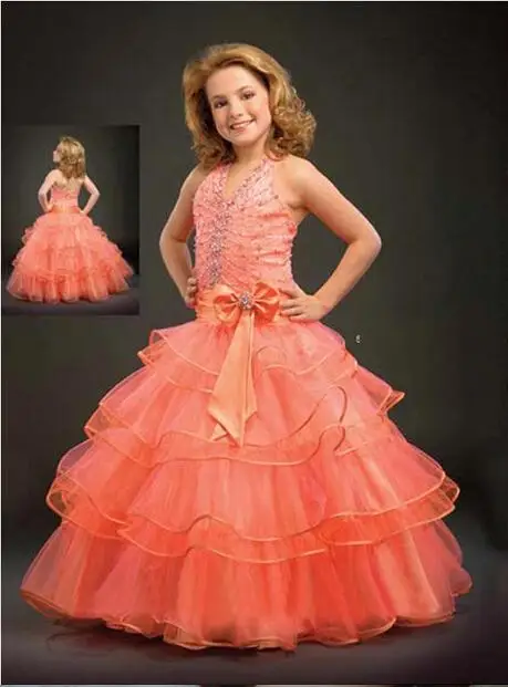 Ball Coral Long Dresses