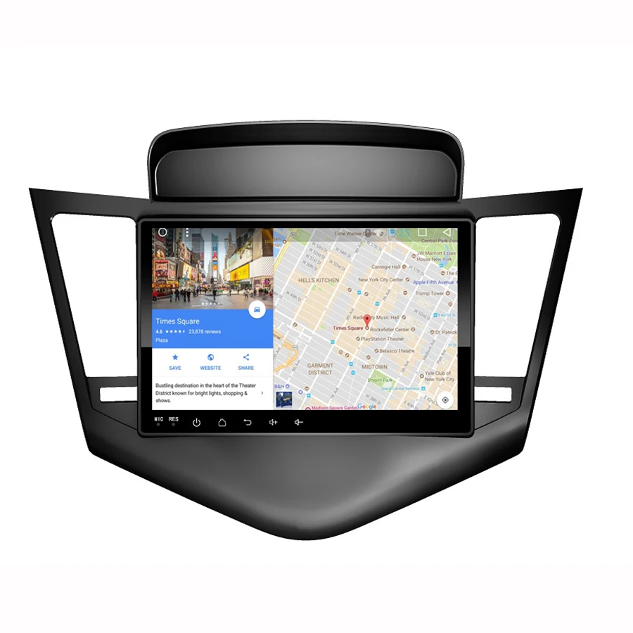 Discount Asvegen 9 inch Multimedia GPS Navigation Auto Android 6.0 Quad Core Car Radio Stereo Audio DVD Player For Chevrolet Cruze 2009 4