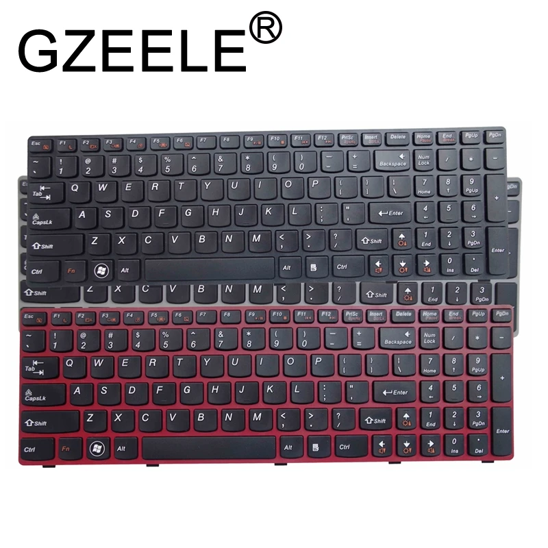  GZEELE English US keyboard for Lenovo G580 Z580 G580A V580A Z580A G580AH G580AM G580G G585 G585A G5