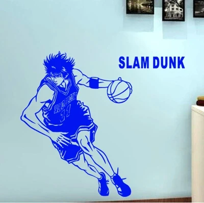 Slamdunk Rukawa maple аниме настенные наклейки для мальчиков интерьер комнаты движение