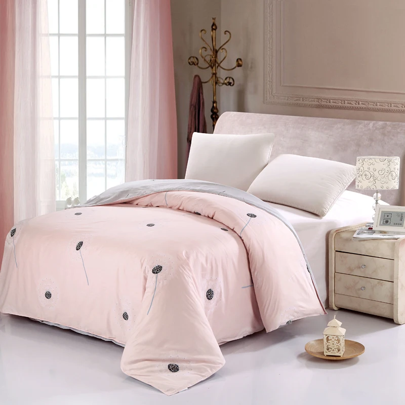 

Flowers Printed 100% Cotton Bedding Duvet Cover cartoon colorful all kind of flower Twin Queen King Size Rural style Bedclothes