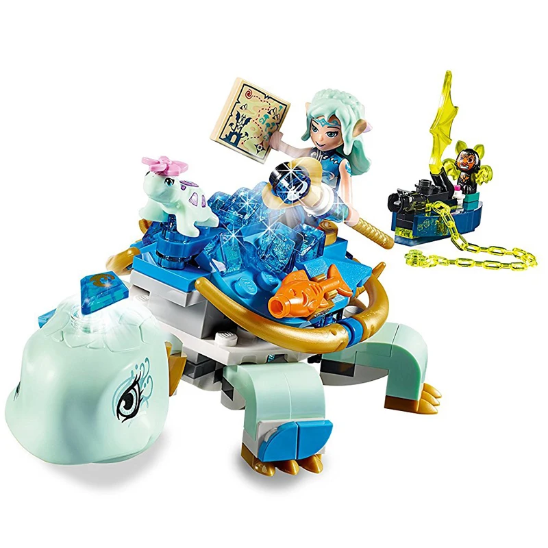 

230pcs 41191 Elves Series The Naida & The Water Turtle Ambush Model Building Block Legoing Brick Toys For Children 30015 G