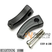 7/" 22 мм мотоцикл с увеличенным фиксированной зажимы для сидений стояки для руля стойки для руля крепление для Yamaha XV 125 250 400 Tmax 500 530 Z750