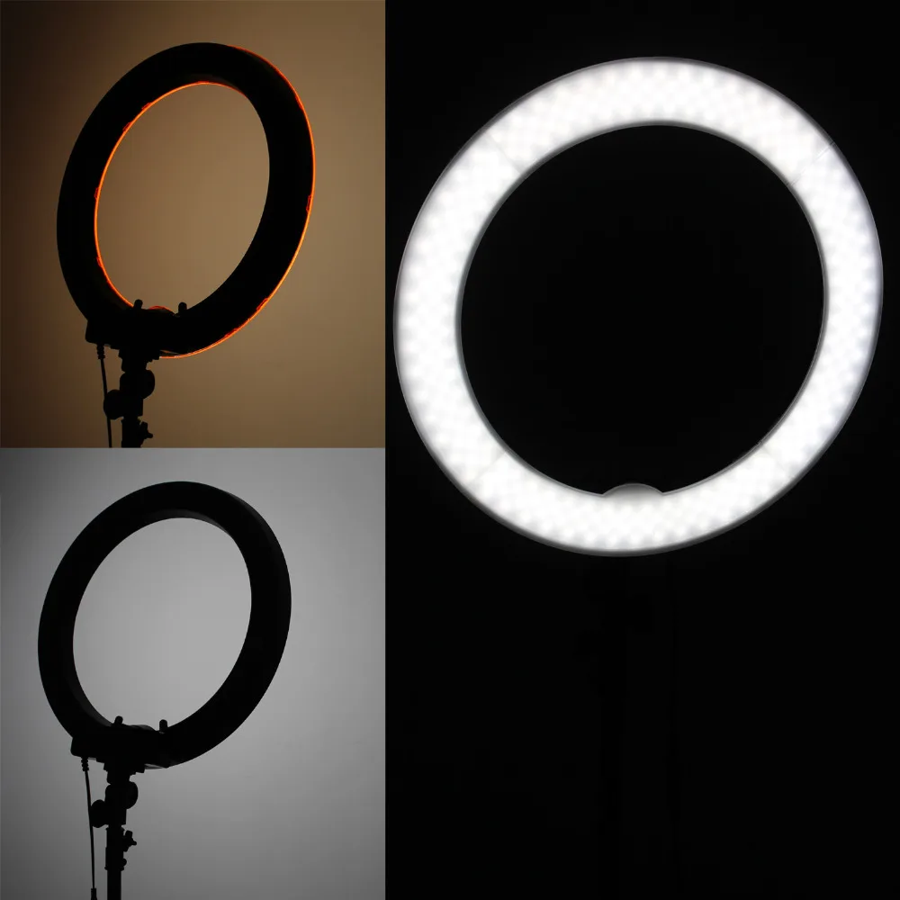 Fotopal светодиодный светильник-кольцо для макияжа, 13 дюймов, 5500 K, с регулируемой яркостью, для камеры, телефона, фотостудии, видео Лампа, Youtube, с треногой