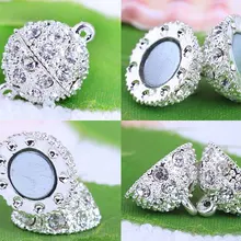 Конечные бусины в форме цветов, магнитная застежка ожерелье браслет