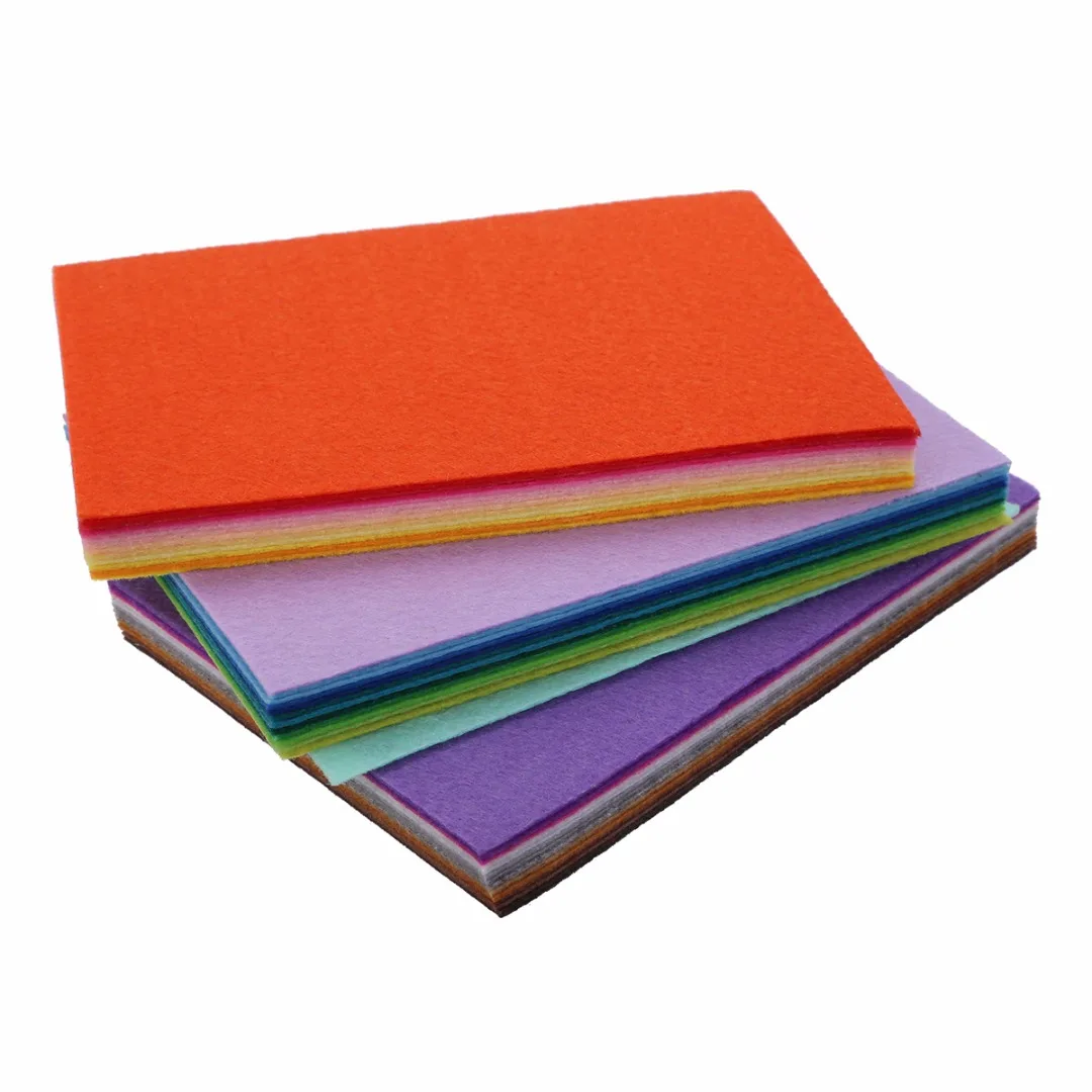 40pcs Mixed Color Soft Nonwoven Felt Fabric Sheets 10*15cm For DIY Sewing Craft Patchwork Hats Bags Puppets Decorations Mayitr