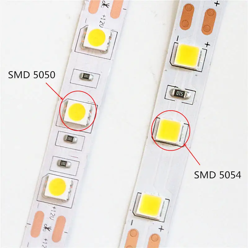 SMD 5054 Светодиодные ленты светильник 12V 5 м 300 светодиодный s 600 светодиодный s холодный белый/теплый белый светодиодный лента ярче, чем 5630 5050 3528 3014 2835 Светодиодный лента