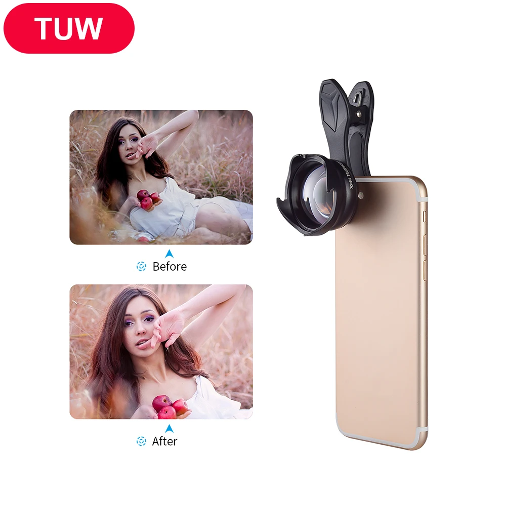 

APEXEL mobile phone lens 70MM 2.5X HD SLR Telefon telescope camera lens bokeh Portrait for iPhone6 7 Xiaomi Android smartphone