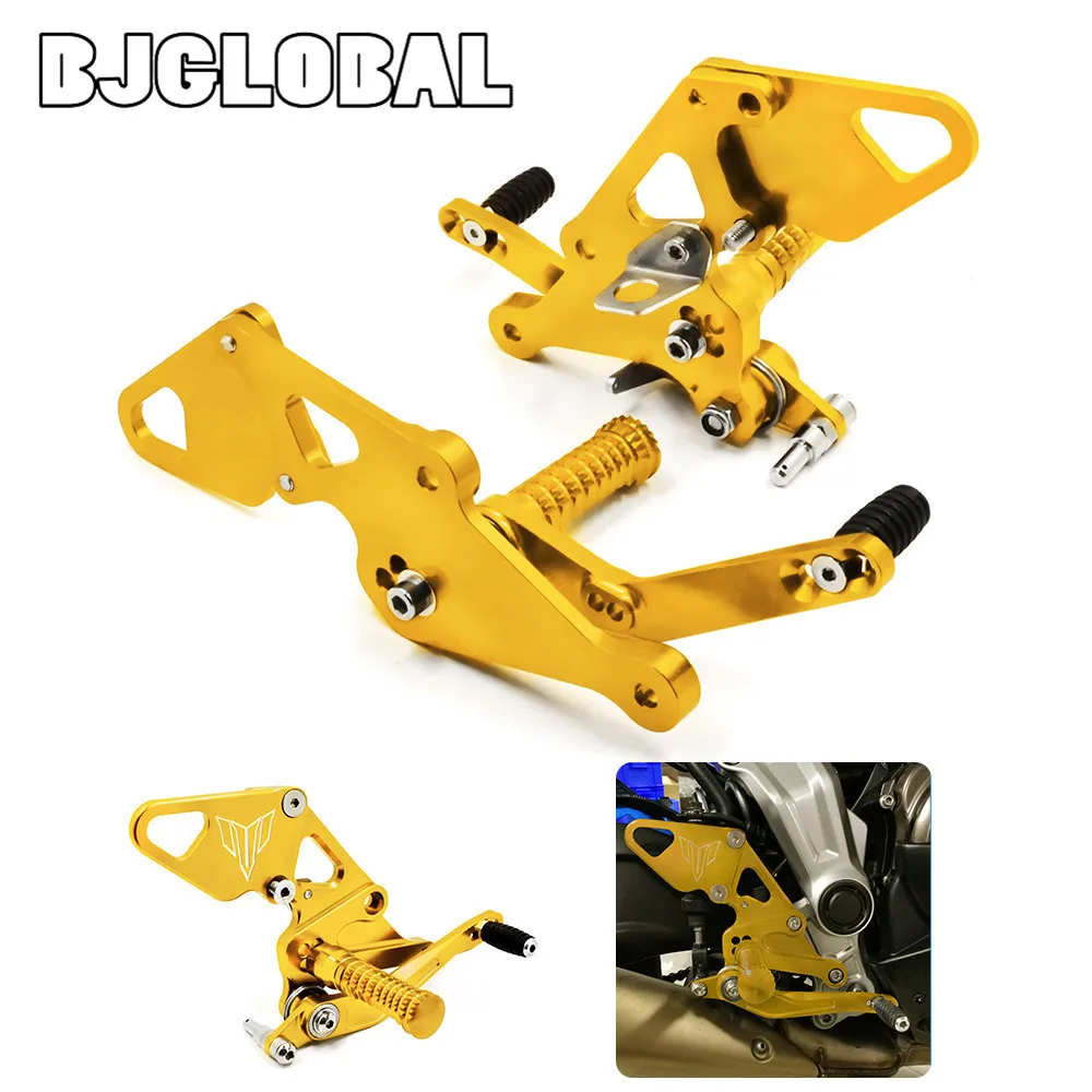 

BJGLOBAL Adjustable CNC Motorbike Rearset Rear set Foot Rest Pegs For Yamaha MT-07 2013-2017 FZ-07 2015-2017