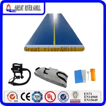 inflatable air track for gymnastic outdoor jumping mat sports air floor with free pump for sale 6m x 2m x 0.2m