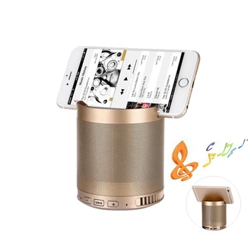 

Mini Bluetooth speaker Multi functional Wireless Portable Speaker Subwoofer with Mic TF Card FM support mobile phone bracket