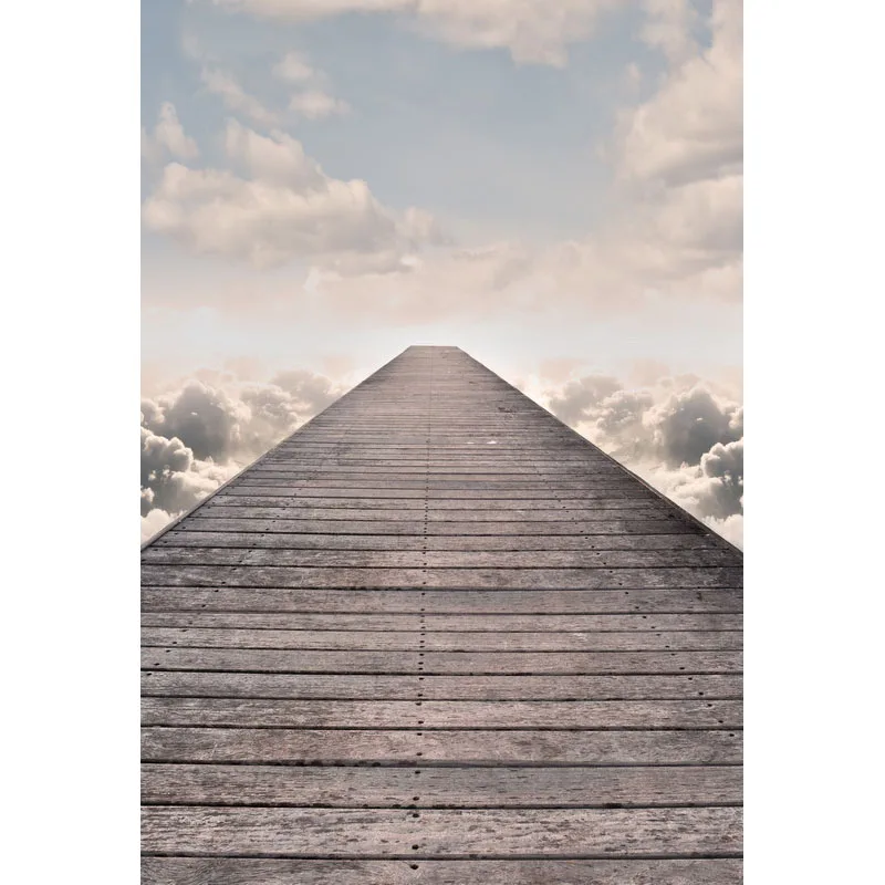 

Seamless Vinyl Photography Backdrop Road In the Sky Clouds Computer Printed Children Backgrounds for Photo Studio F-3154