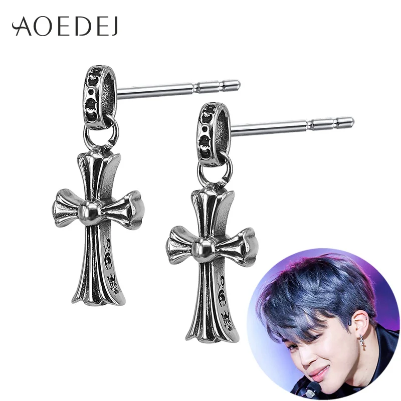 Jimin cross earrings Clearance