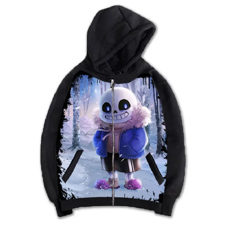Высокое качество унисекс аниме Cos Undertale Frisk Toriel Sans Papyrus Повседневная Толстовка с капюшоном кофты кардиган