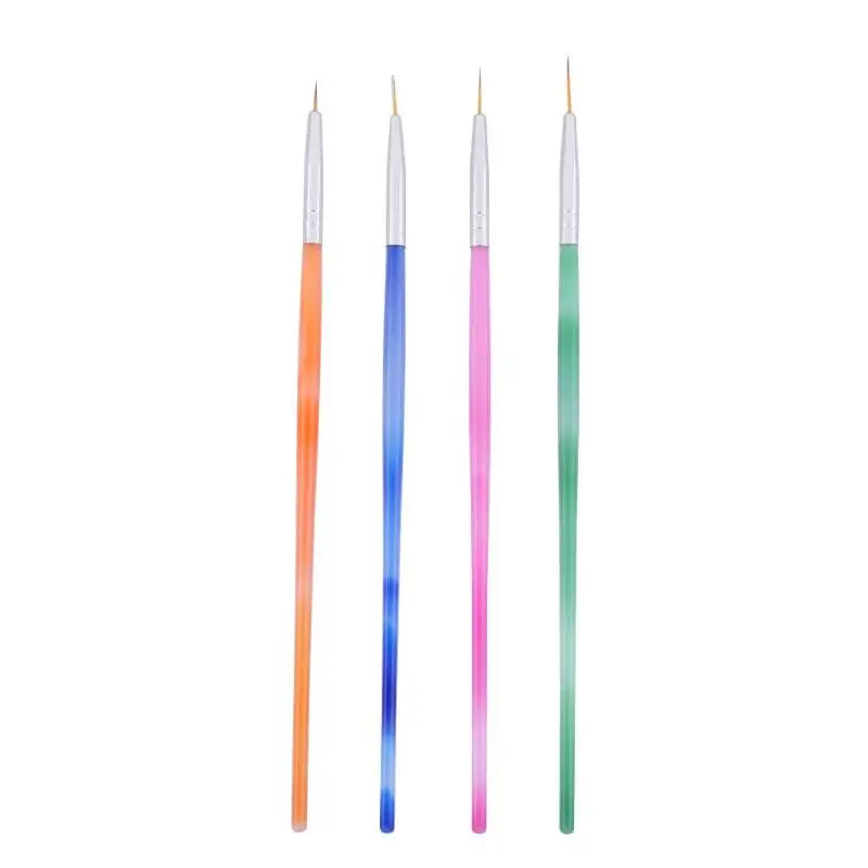 4 шт ручки для дизайна ногтей ручка Ультрафиолетовый гель для ногтей Цветочная сетка маникюрные принадлежности для украшения ногтей ручка с украшением