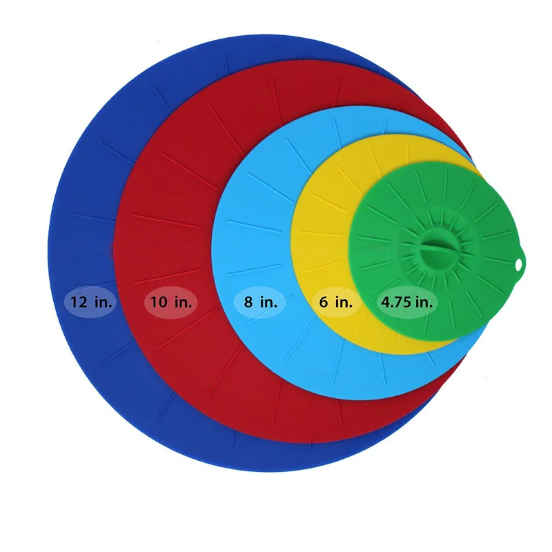 5 шт./компл. силикон крышкой разлива Фиксаторы силиконовый чехол Крышка для панорамирования Пособия по кулинарии Инструменты