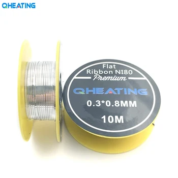 

Hot selling Qheating 1KG/roll NI80 heating wire 0.3*0.8mm for RDA RBA Rebuildable Atomizer Heating Wires