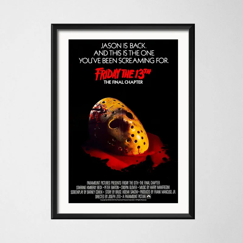 P733 пятница 13th Jason Voorhees классический фильм ужасов картина шелк Холст плакат настенный домашний декор - Цвет: 1