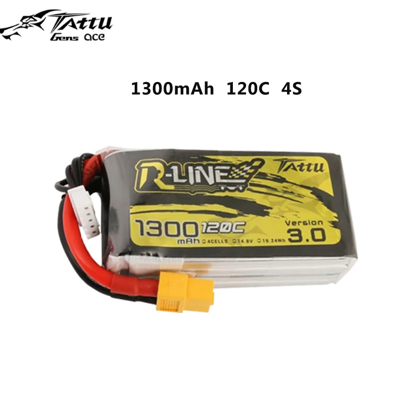 TATTU R-Line версия 3,0 V3 1300/2000/1800 mAh 120C 4S 1550 V Lipo аккумулятор с разъемом XT60 для радиоуправляемого квадрокоптера FPV Racing Drone - Цвет: 1300 mAh 120C 4S