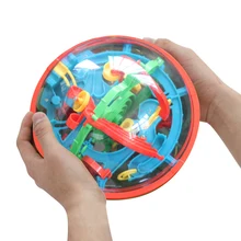 Интеллект 3D волшебный лабиринт шар 100 уровень лабиринт Глобус мраморный подвижный шар головоломка игра игрушки Perplexus мозг игрушка для детей