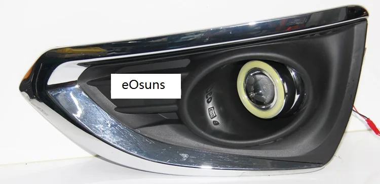 EOsuns УДАРА Ангел глаз светодиодные противотуманные фары светильник DRL +
