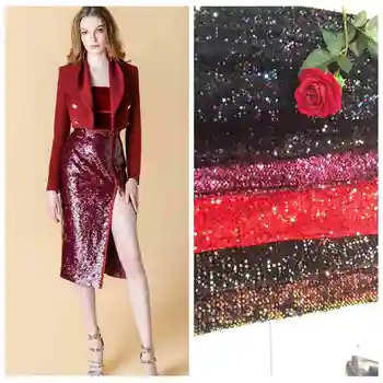 

LASUI New 1y 6 colors the flannelette is cover with sequin embroidery lace fabric for Dance/evening Dress fabric W0080