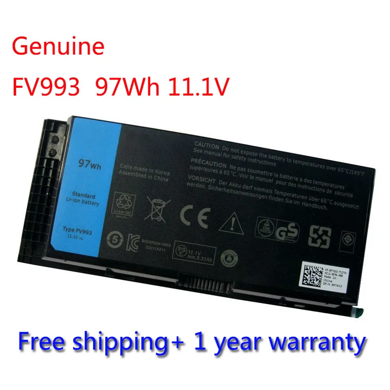 7xinbox 97Wh 11 1 V FV993 FJJ4W Аккумулятор для Dell Precision M4600 M4700 M4800 M6600 M6700 M6800 T3NT1 PG6RC R7PND OTN1K5 N71FM |