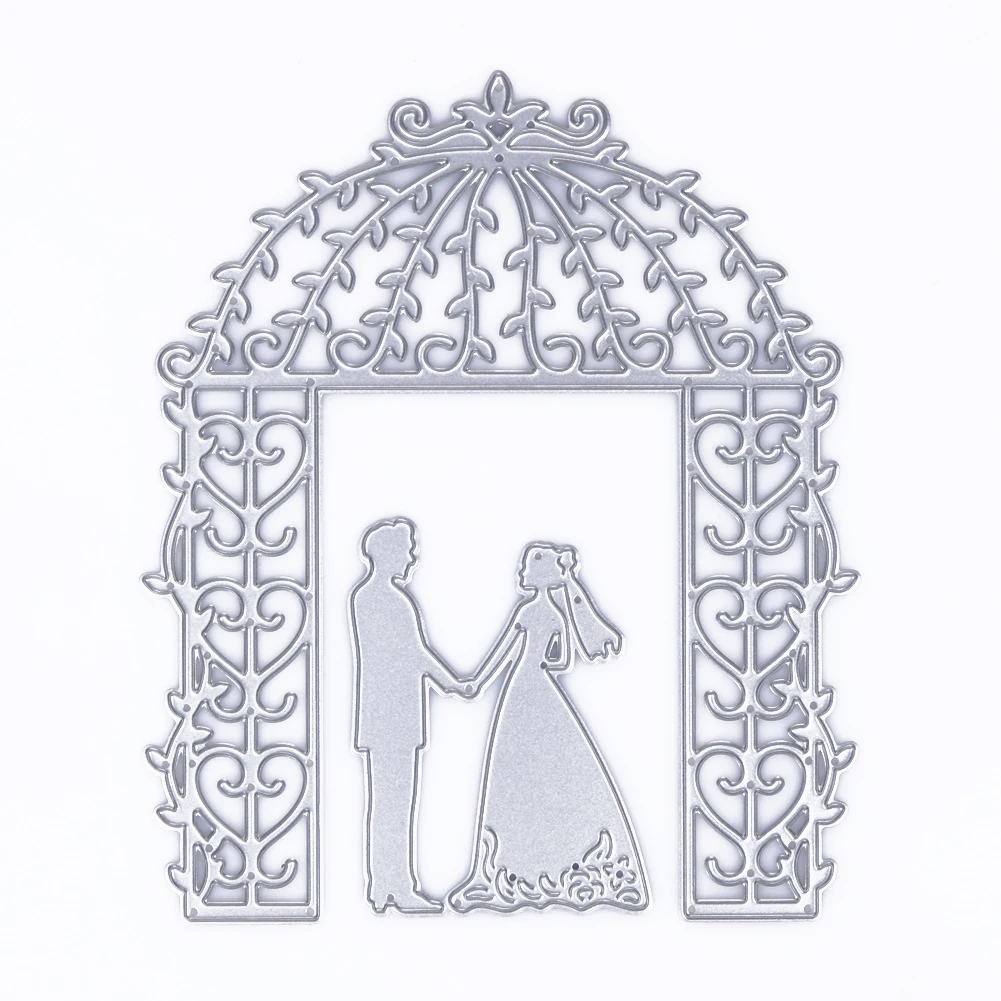 

Wedding Metal Cutting Dies Stencil DIY Embossing Couples Dies Cutting for Scrapbooking Photo Album Crafts Dies Cards Die Cut