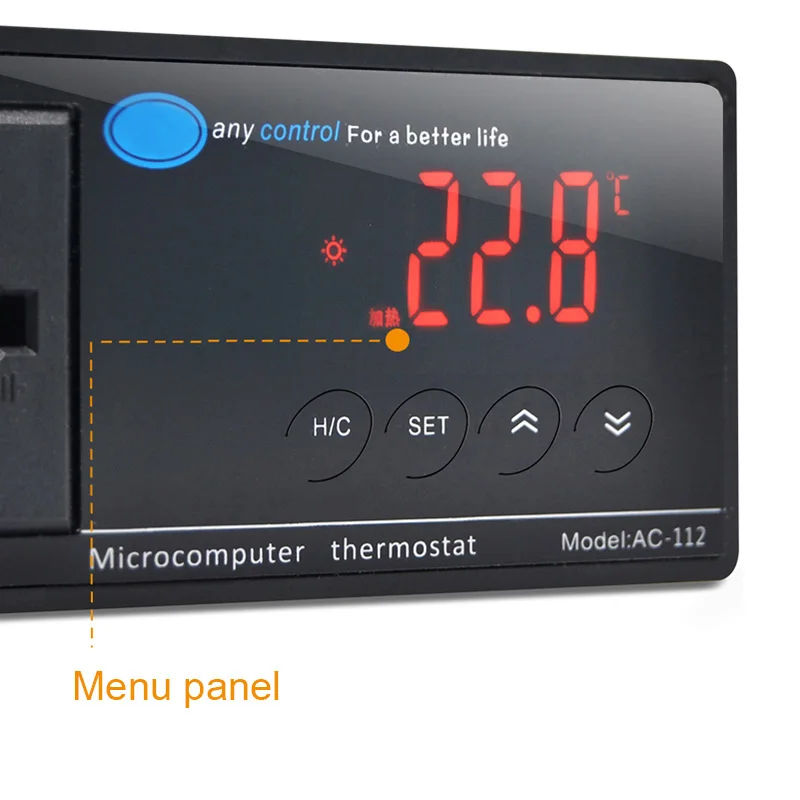 

Digital LED Temperature Controller Thermostat for Aquarium Reptile AC-112 Dropshipping FAS