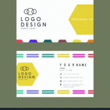 Business_card_template_technology_geometric_decor Y0113