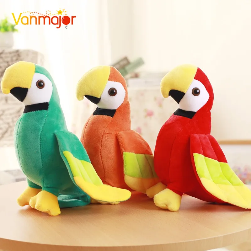Игрушка плюшевая в виде попугая ара 20/25 см|plush toys|parrot plush toytoy stuffing |