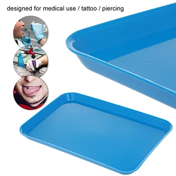 

Plastic Tray for Medical Dental Use Tattoo Piercing Heat-resistant Dental Use Tray Rectangular 13.23'' X 9.45'' Tray