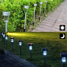 Tomshine Открытый Путь пейзаж фонари на солнечных батареях Светодиодный свет яркий белый для газона Патио двор аллея 12 упак